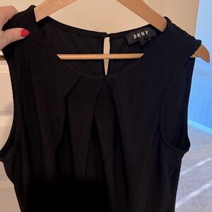 DKNY Black Sleeveless Blouse